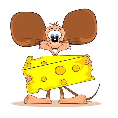 Mouse with cheese