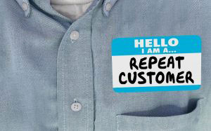 Repeat customer name tag